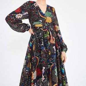 NWT Farm Rio Borogodo midi dress